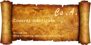 Cserny Adelinda névjegykártya